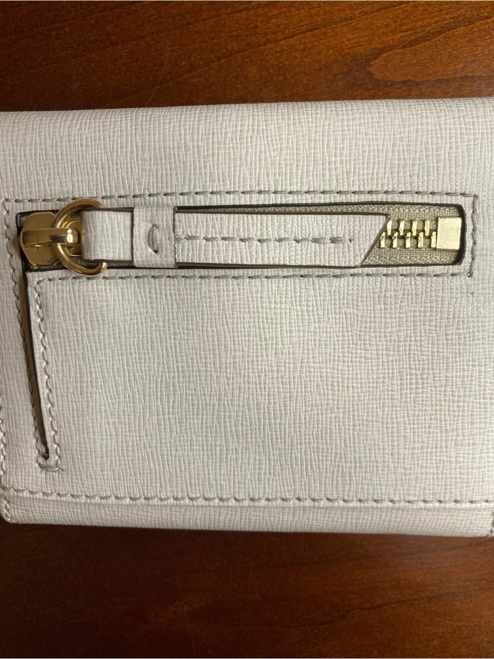 Dooney & Bourke Italian Saffiano Small Flap Wallet Smoke Gray W2SAF1106